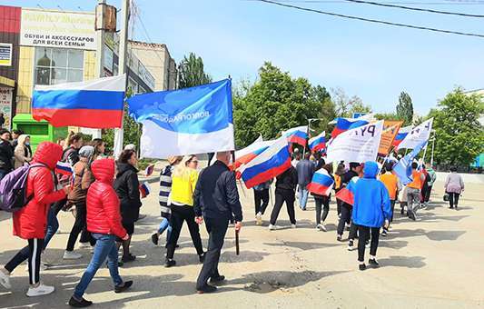 9 мая на территории Волгоградской области коллективы филиалов приняли участие в торжественных шествиях в честь Великой Победы!